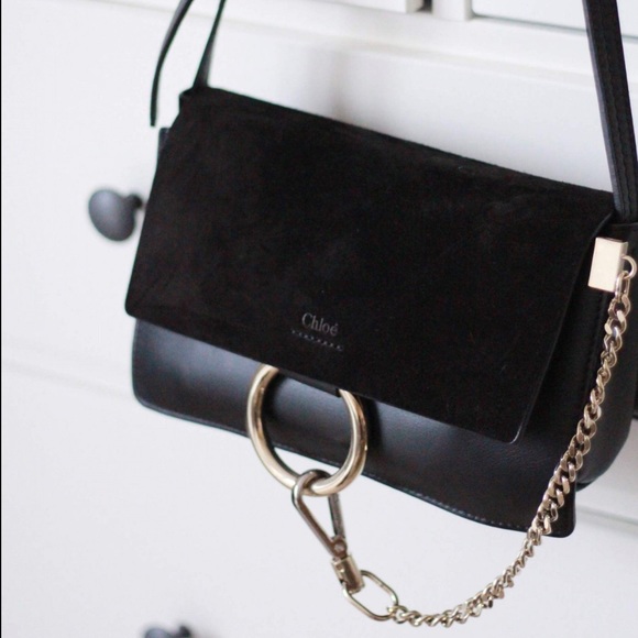 Chloe Handbags - Chloe Faye black bag size small